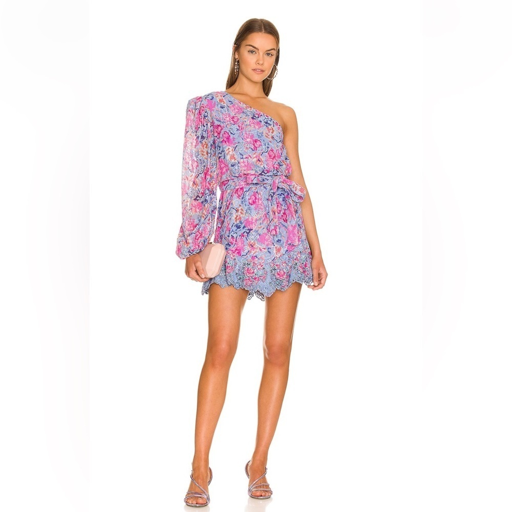 Hemant & Nandita short dress in stone blue